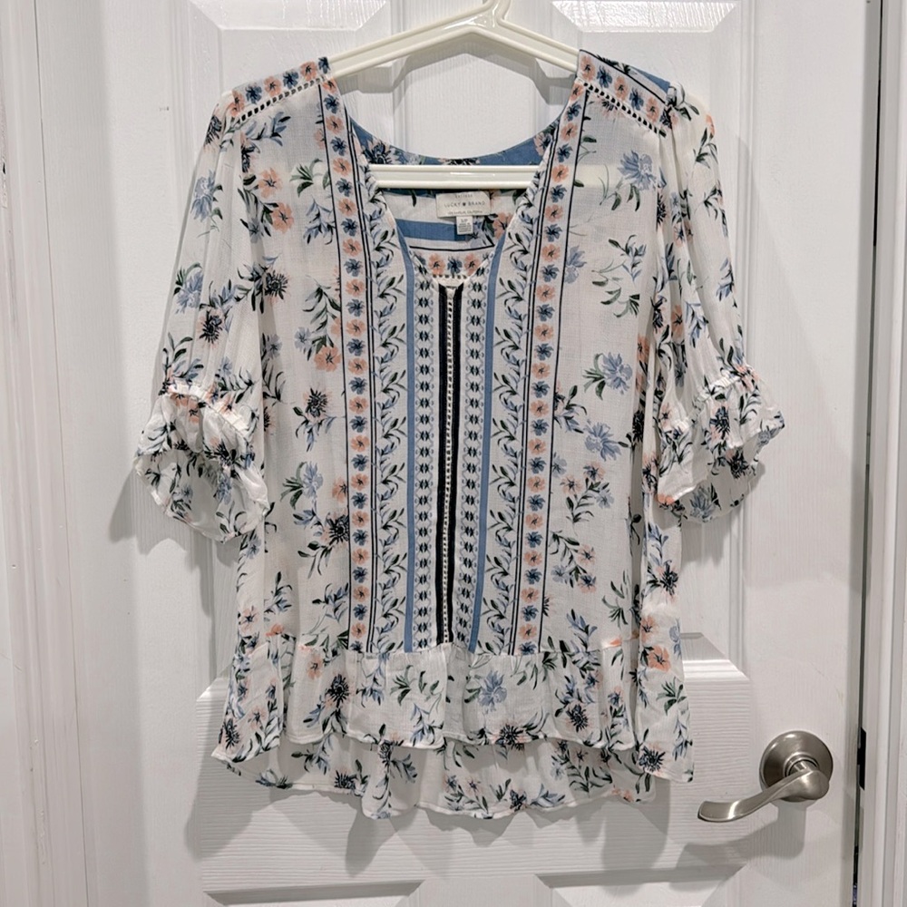 Lucky Brand floral blouse